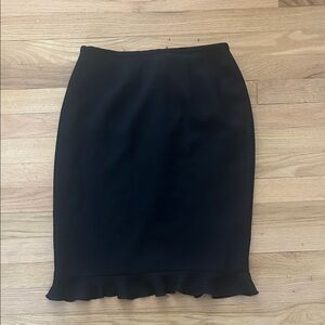 Nicole Miller Elegant Black Pencil Skirt